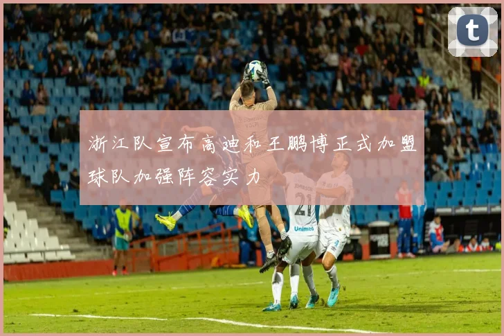 浙江队宣布高迪和王鹏博正式加盟球队加强阵容实力